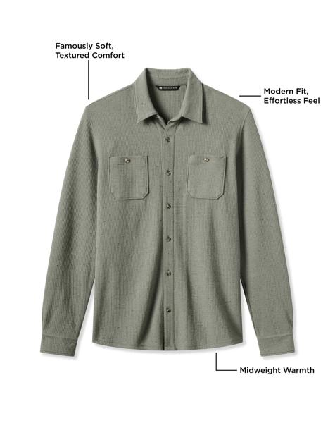 Cloud Waffle Shirt Jacket