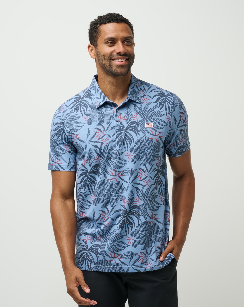 Floral polo shirt best sale