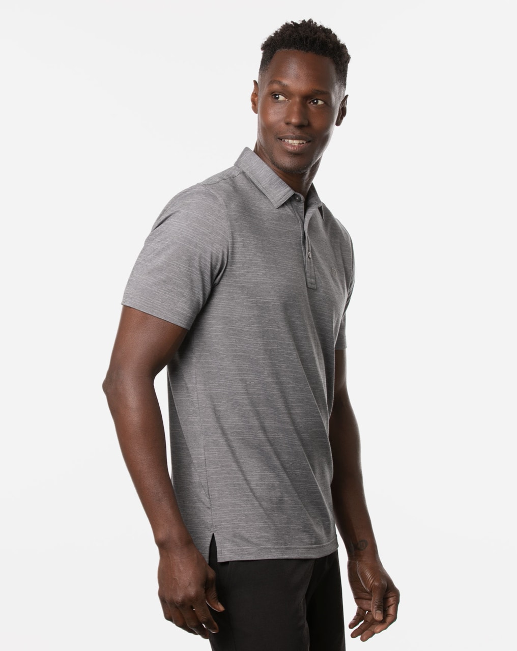 Mens grey hot sale polo shirt