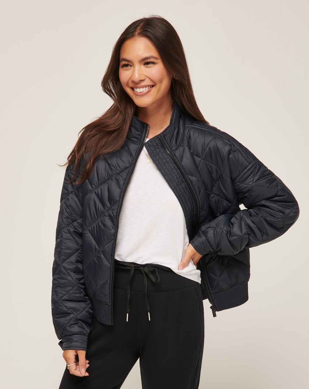 LIGHTS AT NIGHT QUILTED JACKET