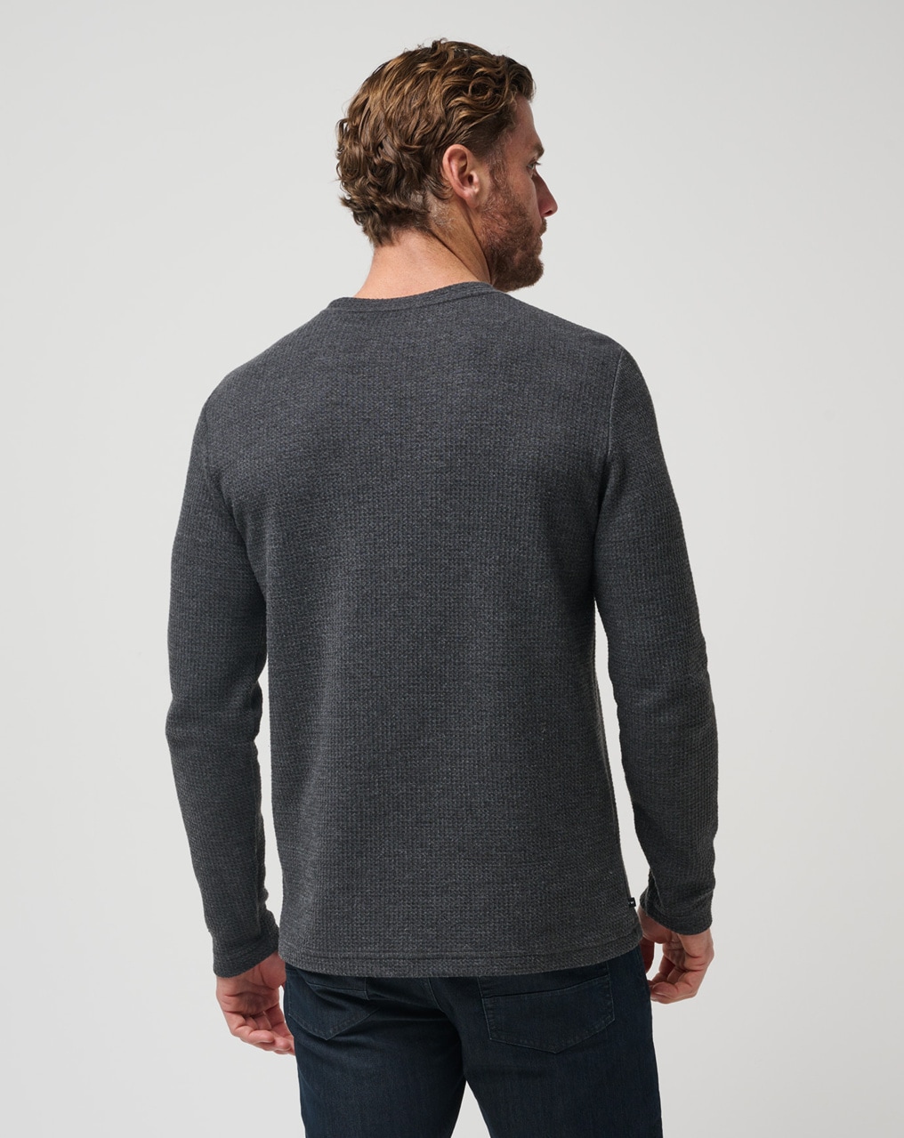 Waffle crew best sale neck jumper