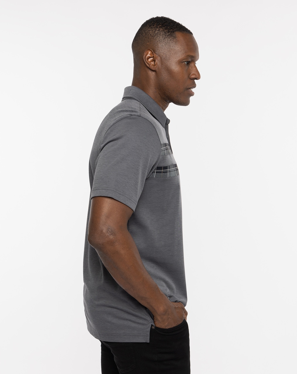 Nike grey best sale polo shirt