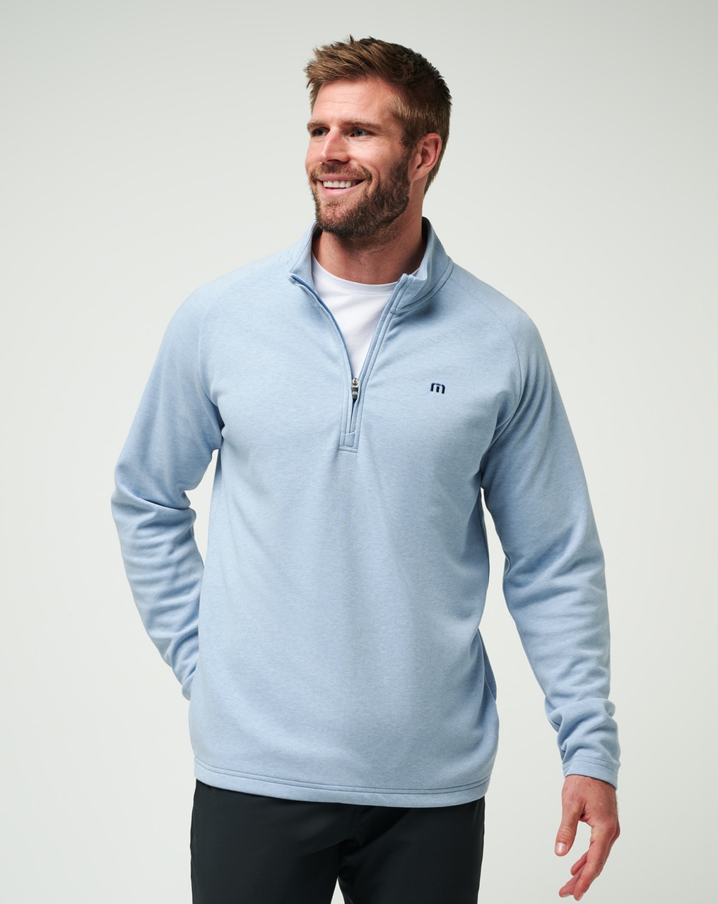 Travis matthew 1/4 zip grey 2024 medium