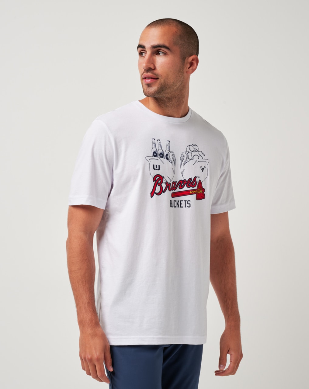 Atlanta braves shops button up shirt