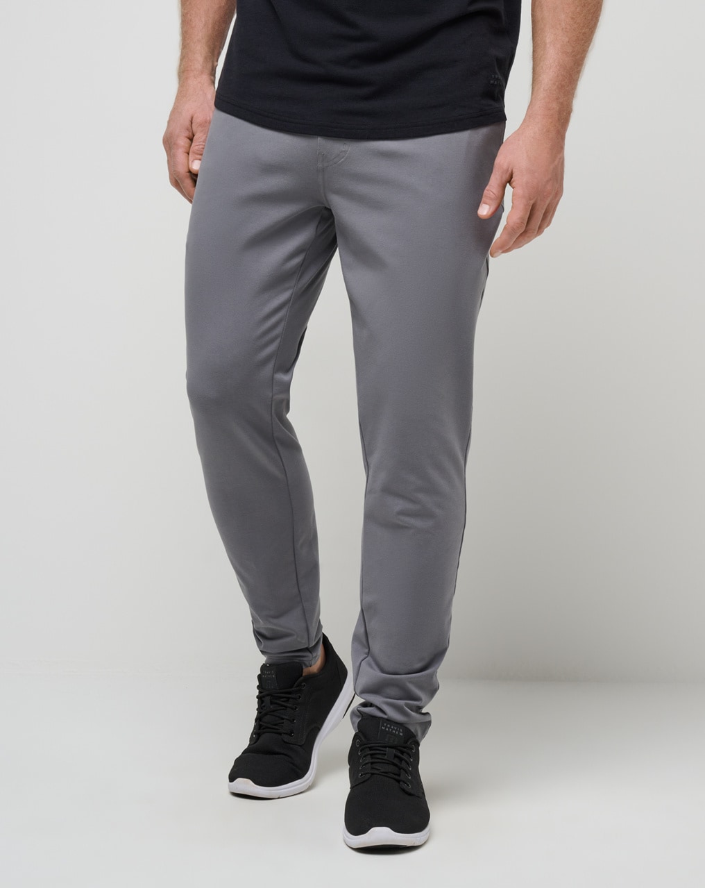 Grey chino joggers sale