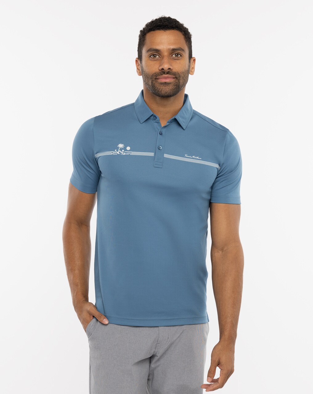 Sun Rays No Logo | TravisMathew - Q. Contrary Golf Polo S / Green