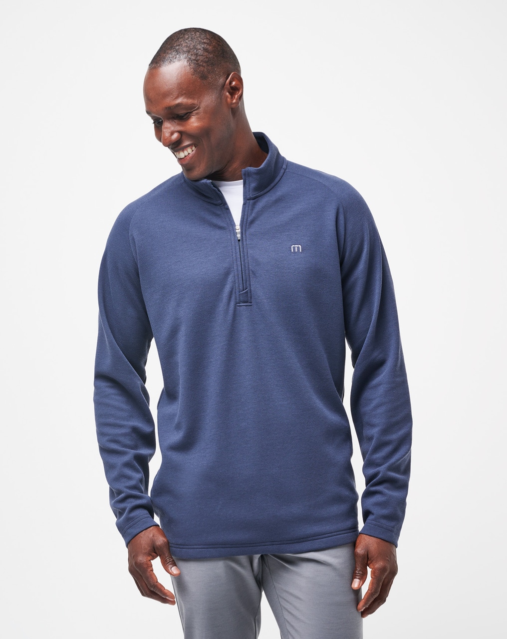 TravisMathew Upgraded Quarter Zip Navy XL