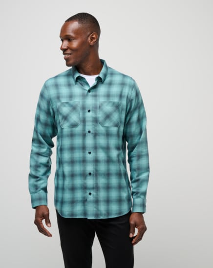 CLOUD FLANNEL PLAID BUTTON-UP Image Thumbnail 1