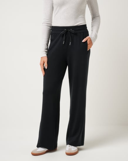 CLOUD TERRY WIDE LEG PANT Image Thumbnail 1