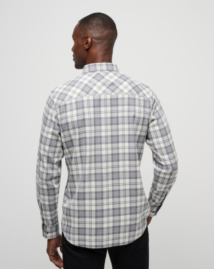 CLOUD FLANNEL PLAID BUTTON-UP Image Thumbnail 3