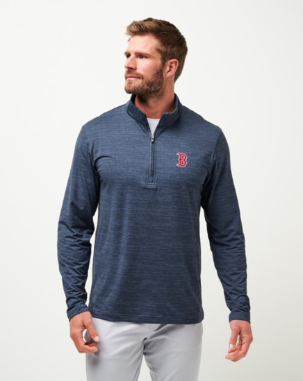 BOSTON RED SOX THE HEATER QUARTER ZIP Image Thumbnail 1