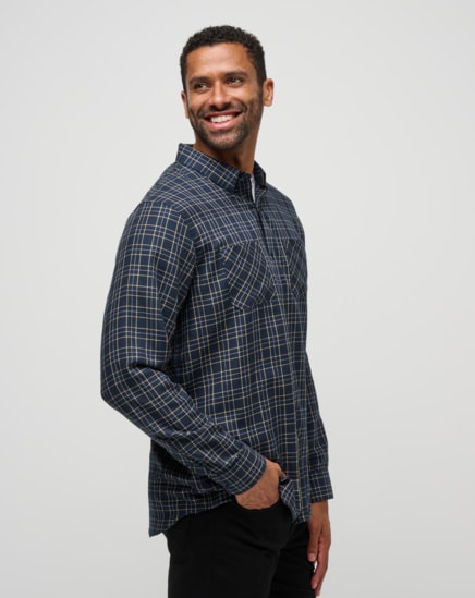 CLOUD FLANNEL PLAID BUTTON-UP Image Thumbnail 2