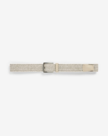 POPSICLE STRETCH WOVEN LEATHER BELT Image Thumbnail 3