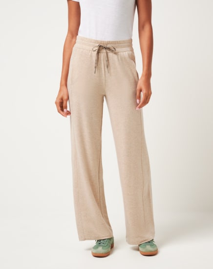 CLOUD TERRY WIDE LEG PANT Image Thumbnail 1