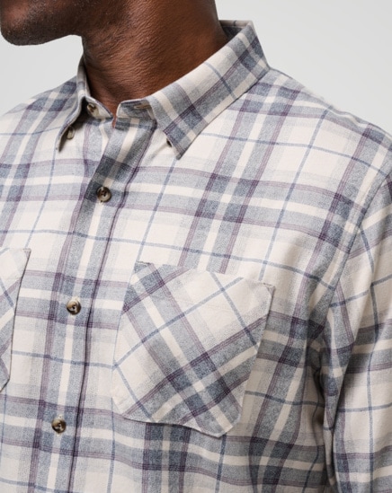 CLOUD FLANNEL PLAID BUTTON-UP Image Thumbnail 4