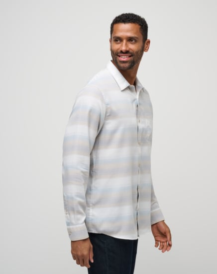 CLOUD FLANNEL STRIPE BUTTON-UP Image Thumbnail 2