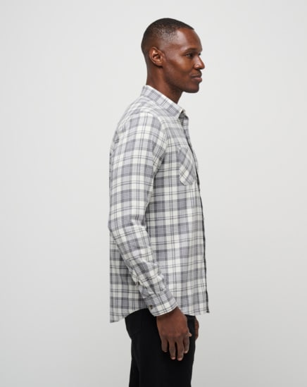 CLOUD FLANNEL PLAID BUTTON-UP Image Thumbnail 2