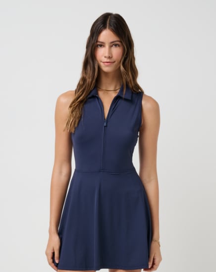 MOVEKNIT SLEEVELESS POLO DRESS 2.0 Image Thumbnail 0