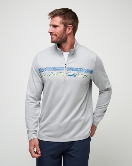 UPGRADED CHEST STRIPE QUARTER ZIP Image Thumbnail 1