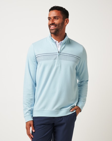 UPGRADED CHEST STRIPE QUARTER ZIP Image Thumbnail 1