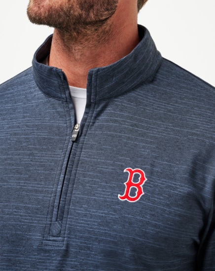 BOSTON RED SOX THE HEATER QUARTER ZIP Image Thumbnail 4