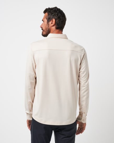 FEATHERWEIGHT LONG SLEEVE POLO Image Thumbnail 3