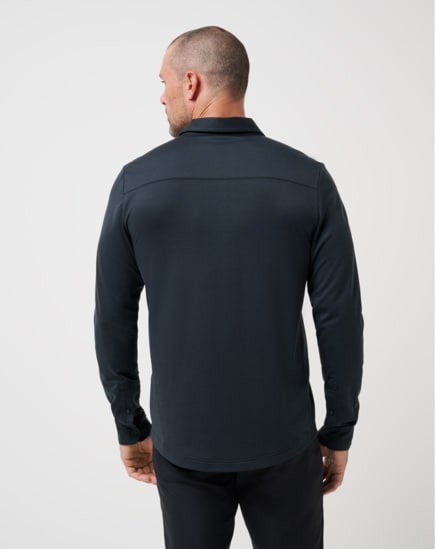 FEATHERWEIGHT LONG SLEEVE POLO Image Thumbnail 2