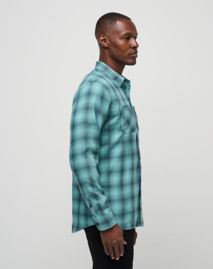 CLOUD FLANNEL PLAID BUTTON-UP Image Thumbnail 2