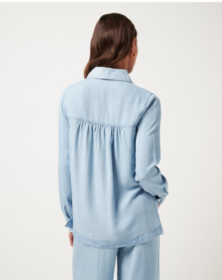 CHAMBRAY BUTTON DOWN LONG SLEEVE Image Thumbnail 2