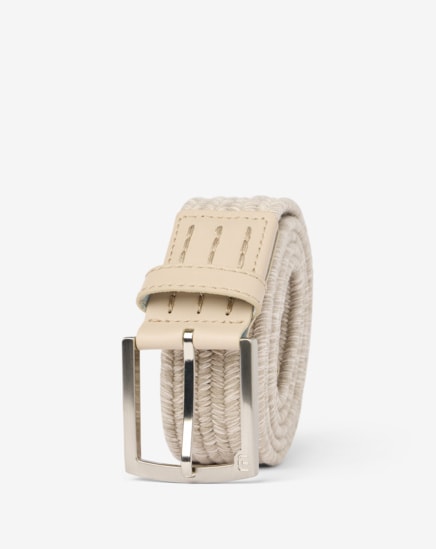 POPSICLE STRETCH WOVEN LEATHER BELT Image Thumbnail 1