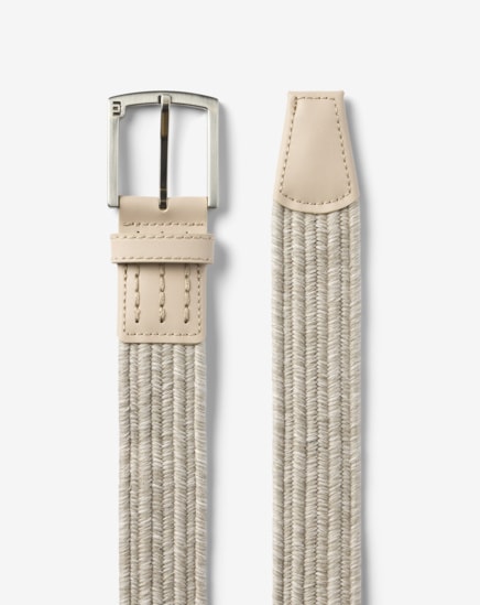 POPSICLE STRETCH WOVEN LEATHER BELT Image Thumbnail 2