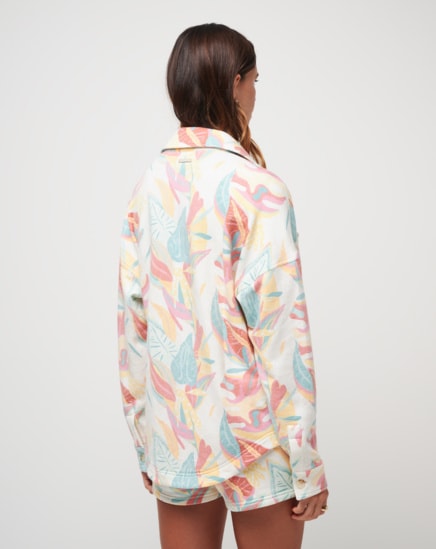 VACAY AND ROSE CLOUD FLEECE SHACKET Image Thumbnail 3