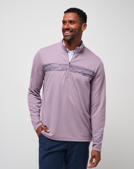 UPGRADED CHEST STRIPE QUARTER ZIP Image Thumbnail 1