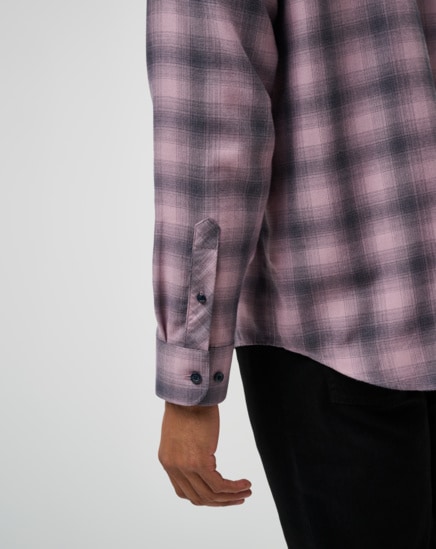 CLOUD PLAID FLANNEL BUTTON-UP Image Thumbnail 5