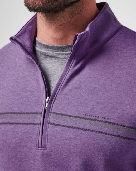 UPGRADED CHEST STRIPE QUARTER ZIP Image Thumbnail 4