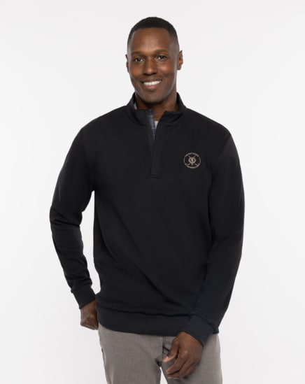 ST ANDREWS SHADOW CHECK QUARTER ZIP Image Thumbnail 1