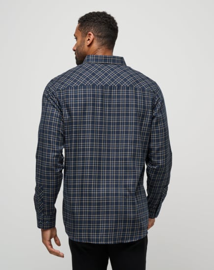 CLOUD FLANNEL PLAID BUTTON-UP Image Thumbnail 3