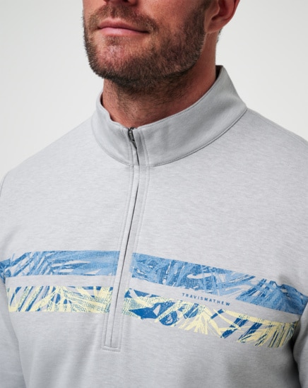 UPGRADED CHEST STRIPE QUARTER ZIP Image Thumbnail 4