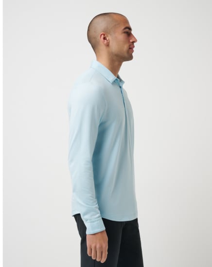 FEATHERWEIGHT LONG SLEEVE POLO Image Thumbnail 2